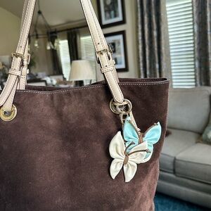 Two (2) Handcrafted Butterfly Bag Charms